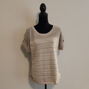 Beige Knit Top